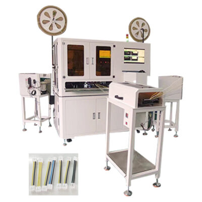 Automatic 2-sided Wire Stripping Crimping and Housing Insertion Machine