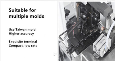 Automatic cut strip crimping and tinning machine