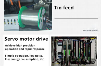 Fully automatic cut strip crimping and tinning soldering machine